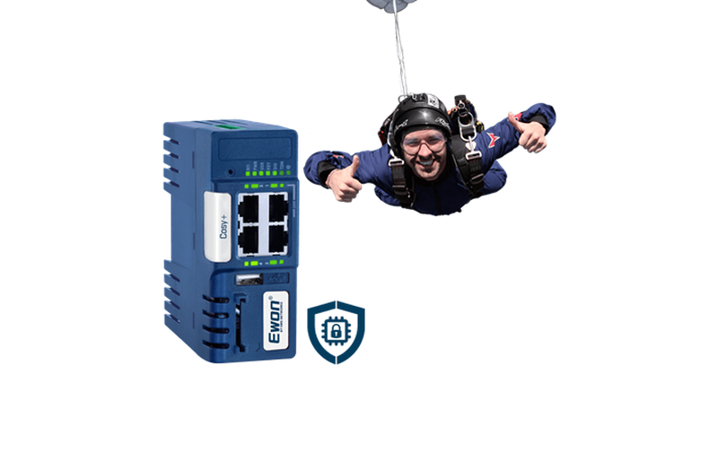 Новият eWON Cosy+ на HMS за сигурен отдалечен достъп до машините