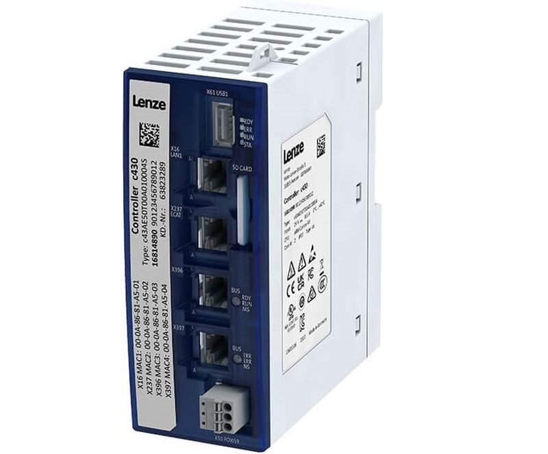 c430 – новият контролер на Lenze за управление на компактни машини