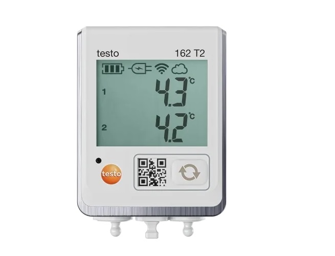 testo 162 T2 – безжичен дата логер с дисплей и възможност за свързване с температурни NTC сонди testo 162 T2 – безжичен дата логер с дисплей и възможност за свързване с температурни NTC сонди